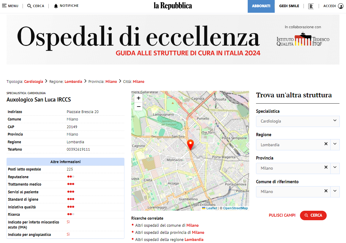 ospedali italiani di eccellenza migliori ospedali italiani